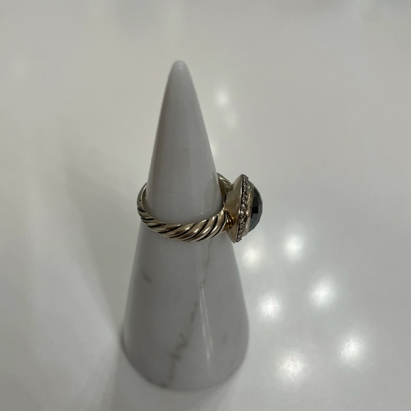 David Yurman Hematite/Diamond Ring Silver - Picture 4 of 8